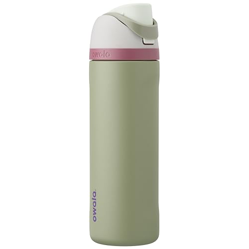 FreeSip Stainless Steel Water Bottle 24 oz Grey