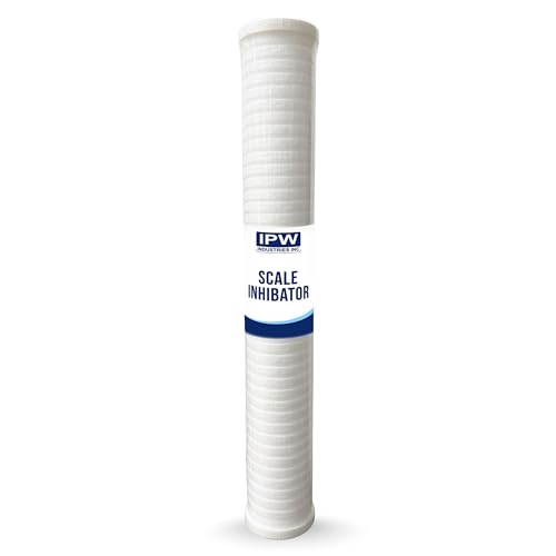 5-Micron Grooved Polypropylene Sediment Replacement Filter & Scale and Corrosion Inhibitor - Compatible with Tankless Water Heaters & Whole-House Water Filtration