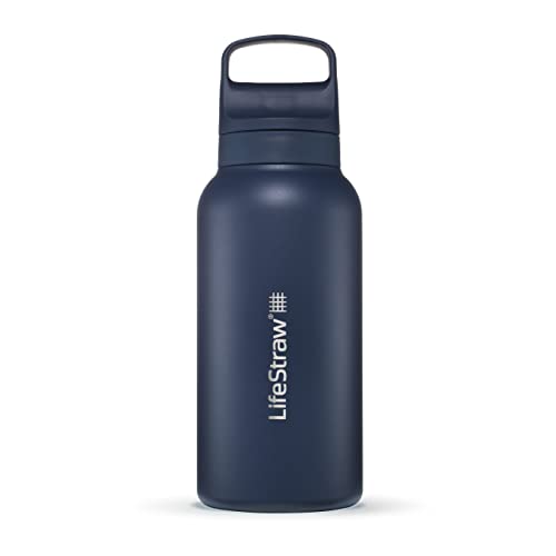 Go Series Insulated Stainless Steel Water Filter Bottle for Travel and Everyday Use removes Bacteria