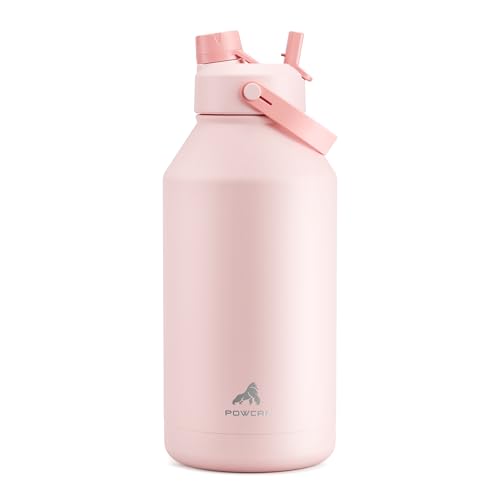 64 oz Insulated Water Bottle with 2