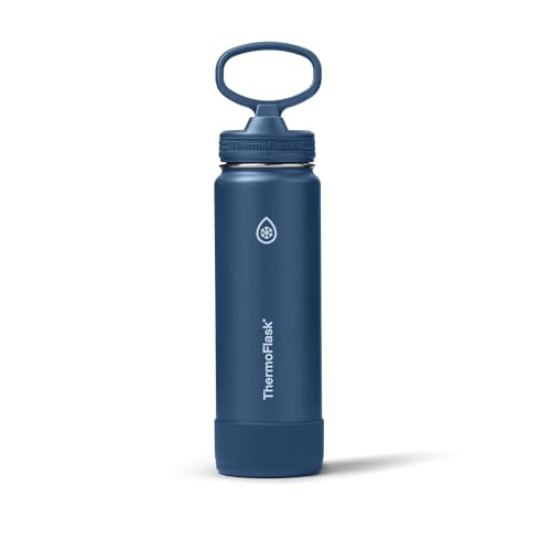 Insulated Water Bottle with Straw Lid