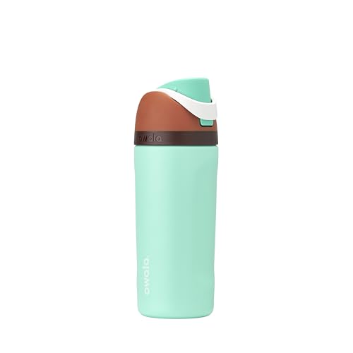 FreeSip Kids Stainless Steel Water Bottle 16 oz Mint Chocolate