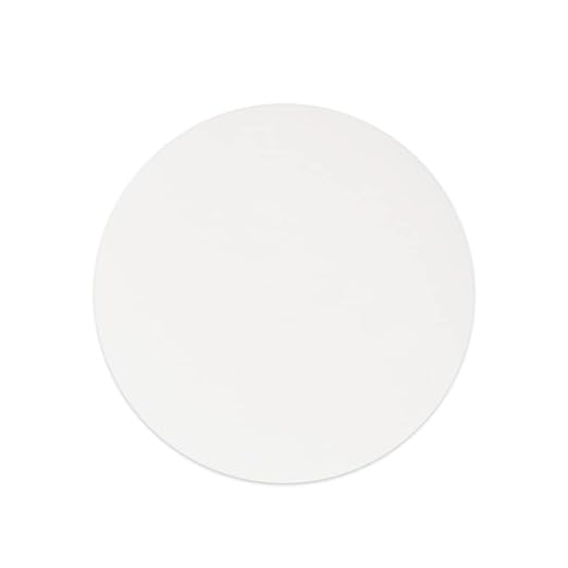 stonylab Qualitative Filter Paper, 100 Packs Slow Flow Rate Cellulose Filter Paper Circles with 10 Micron Particle Retention, 94 mm Diameter