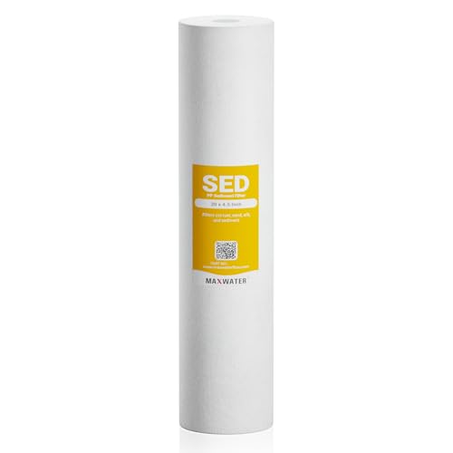10 Micron 20 x 4.5 Sediment Filter 20 inch Whole House BB Water Filteration System Replacement Compatible Cartridge DGD