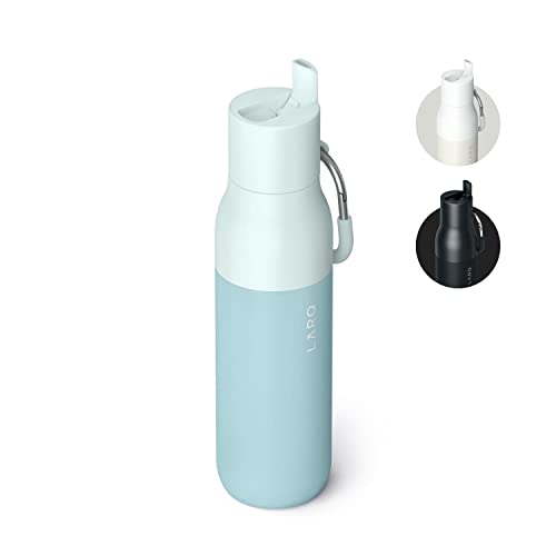 Flip Top Insulated Stainless Steel Reusable Water Bottle with Straw