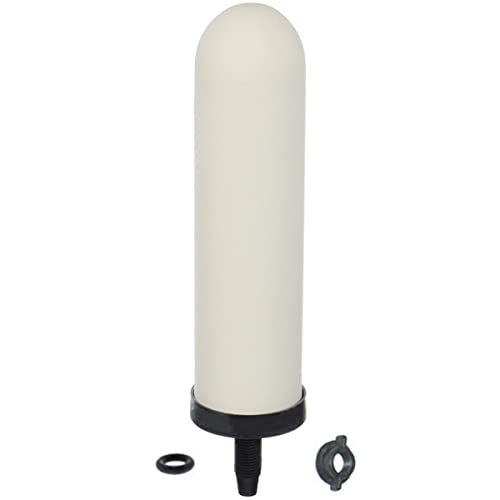 7 inch Replacement Ceramic Filter Candle with Activated Carbon for Countertop Gravity Water Filter System and Cooler Filtration Systems
