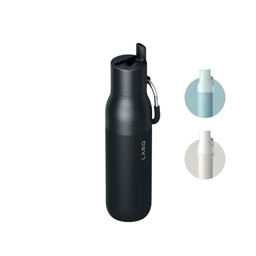 Flip Top Insulated Stainless Steel Reusable Water Bottle with Straw