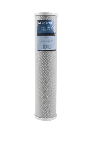 Whole House Water Filter Dual System 4.5" x 20" Housings with Sediment & Carbon Filters Included (2 Count)