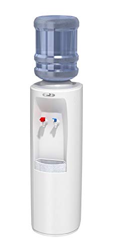 BPD1SK WHI w WTG Atlantis Cook 'N Cold Bottled Water Cooler with WaterGuard System