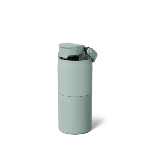 Rise 18oz Water Bottle with Covered Silicone Straw