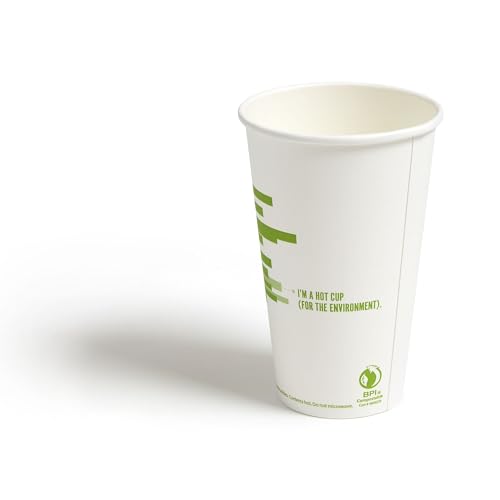 Eco Compostable Paper Hot Cups (600 Count)