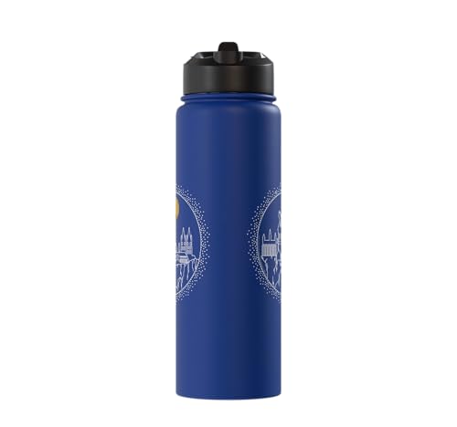 Hogwarts Full Moon Line Art Stainless Steel Insulated Water Bottle