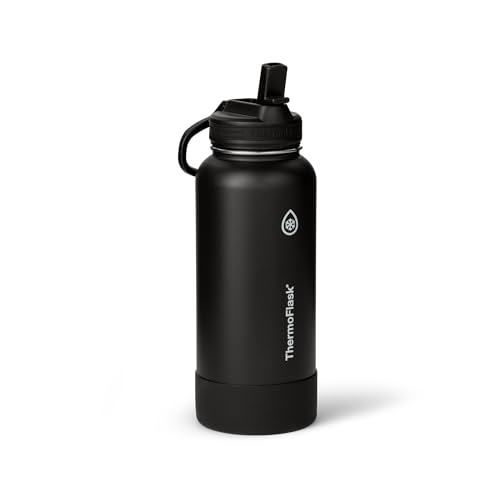 Insulated Water Bottle with Straw Lid