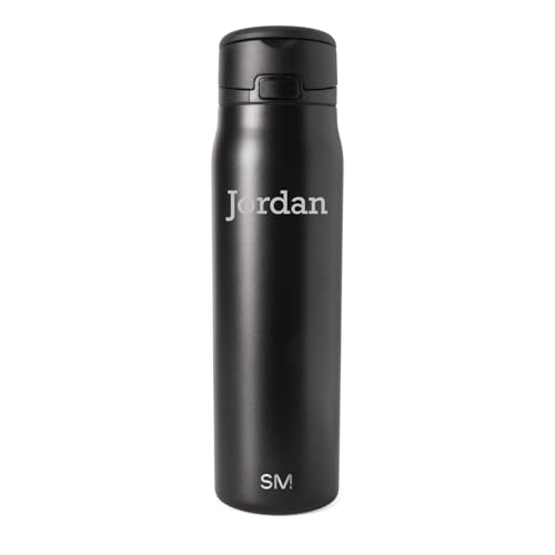 Personalized Water Bottle with Straw