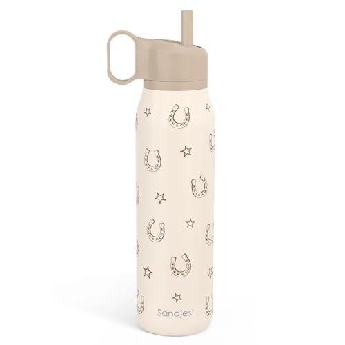 Horse Stainless Steel Water Bottle with Twist Lid 20oz