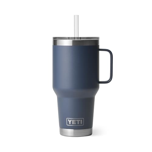 Rambler 35 oz Tumbler with Handle and Straw Lid