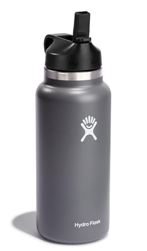 32 oz Wide Mouth Straw Lid Stone