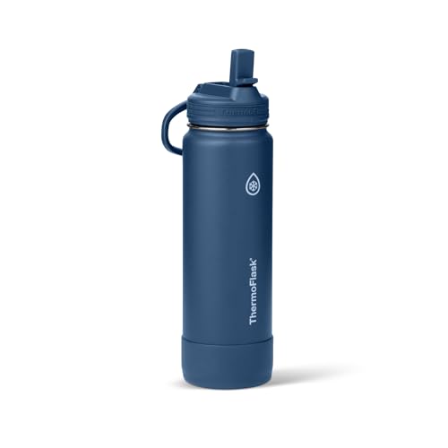 Insulated Water Bottle with Straw Lid