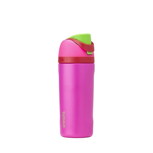 FreeSip Kids Stainless Steel Water Bottle 16 oz All the Berries