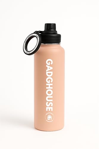 GadgHouse 40oz Stainless Steel Water Bottle with Magnetic Phone Holder
