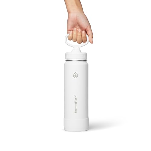 Insulated Water Bottle with Straw Lid