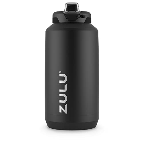 Goals 64oz Water Bottle Half Gallon Stainless Steel Jug with Straw