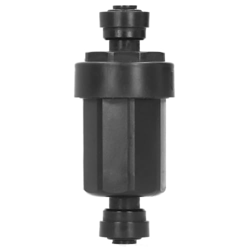 1 4in Irrigation Filter with Stainless Steel Strainer Quick Connect Filtration System for Courtyards Gardens Black 3.9x1.6in