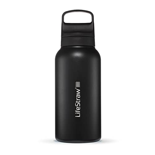 Go Series Insulated Stainless Steel Water Filter Bottle for Travel and Everyday Use removes Bacteria