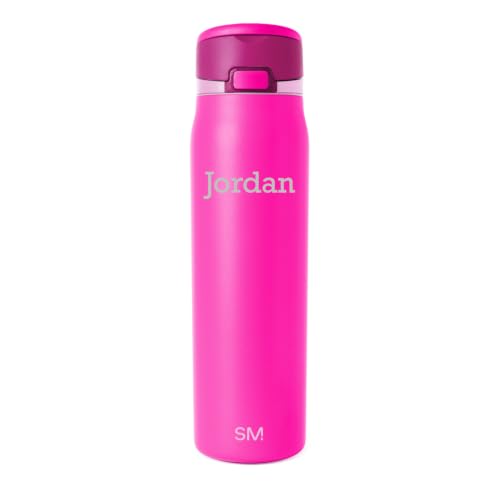 Personalized Water Bottle with Straw