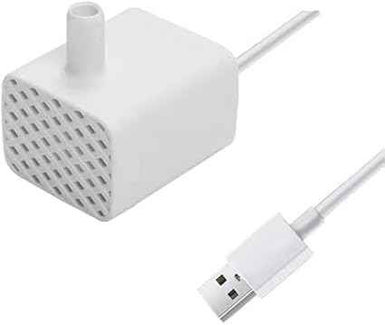 Replacement Cat Water Fountain Pump, 5W DC Submersible USB Pump, 90L/H (30 GPH), for Pixi Cat Fountains (White)