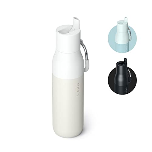 Flip Top Insulated Stainless Steel Reusable Water Bottle with Straw