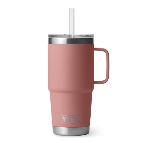 Rambler 25 oz Tumbler with Handle and Straw Lid