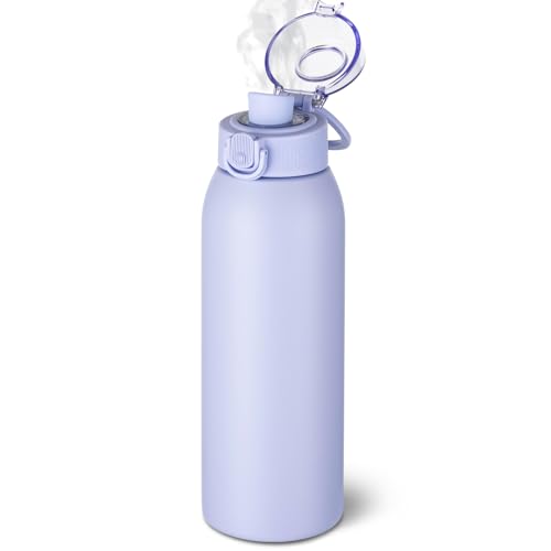 Insulated Water Bottle 24 oz with Dustproof Lid