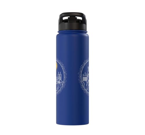 Hogwarts Full Moon Line Art Stainless Steel Insulated Water Bottle