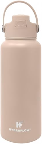Hybrid Triple Wall Vacuum Insulated Water Bottle with Flip Straw