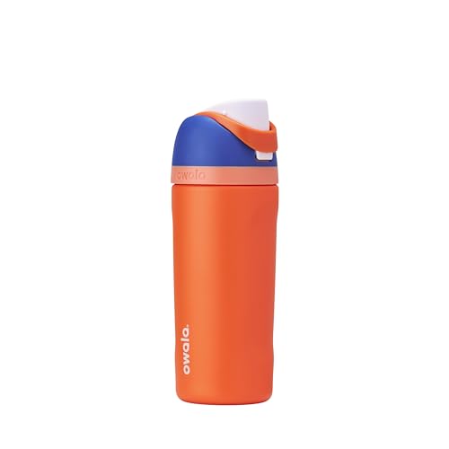 FreeSip Kids Stainless Steel Water Bottle 16 oz Blue Citrus