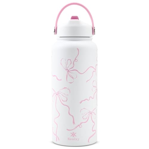 32 oz Insulated Water Bottle with Straw