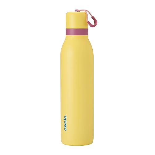 FreeSip Twist Stainless Steel Water Bottle 24 oz High Noon