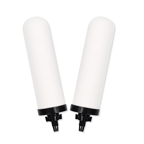 2 Pack 7'' ceramic water filter Candle with Activated Carbon