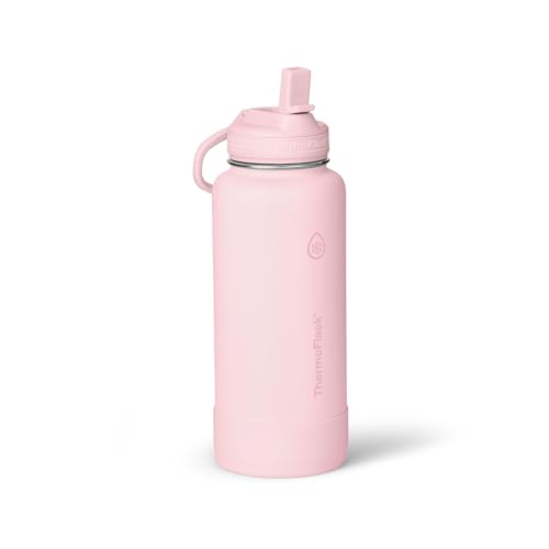 Insulated Water Bottle with Straw Lid
