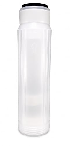 1 Pack Clear Refillable Cartridge for DI Resin and Other Media Residential or Aquarium DI or RO