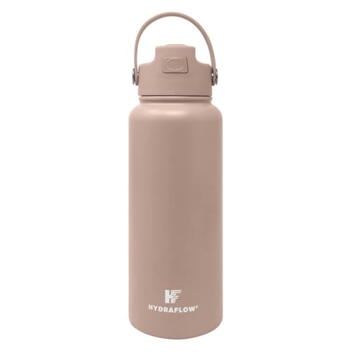 Hybrid Triple Wall Vacuum Insulated Water Bottle with Flip Straw