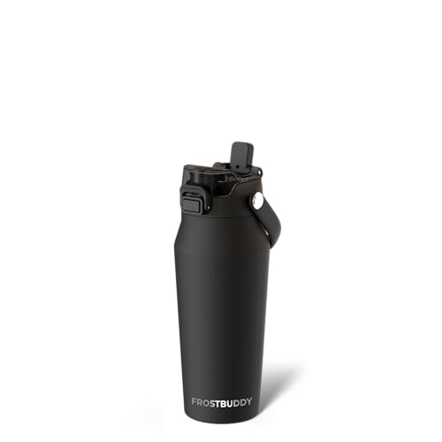 Bottle Buddy 16 oz Insulated Water Bottle with Straw & Chug Lid
