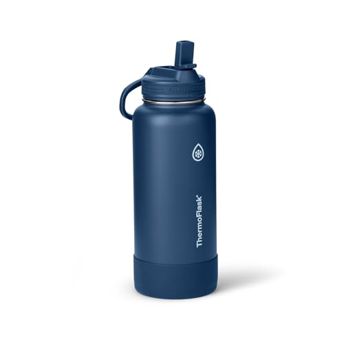 Insulated Water Bottle with Straw Lid