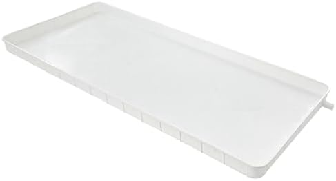 Air Conditioner Condensate Drain Pan Indoor Outdoor Unit Water Collecting and Drainage Drip Tray Kit Collector,Large Plastic Drip Tray for Air Conditioner, Drip Pan Catcher with Mounting Acc
