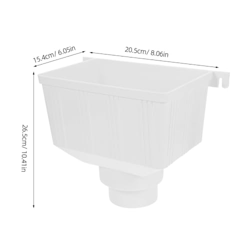 Downspout Diverter Gutter Water Diverter Connector for Rain Barrel Water Collection System Pvc Drain Pipe Accessory for Roof Drainage Easy Install 10.43 X 8.07 X 6.06 in