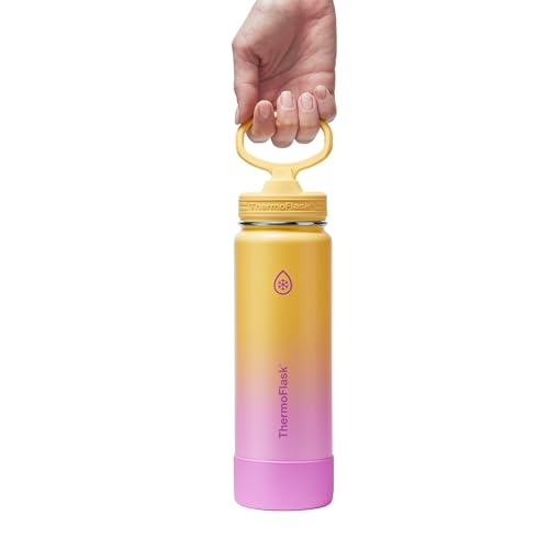 Insulated Water Bottle with Straw Lid