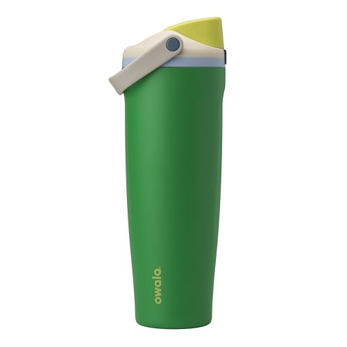 FreeSip Sway Insulated Stainless Steel Water Bottle with Two