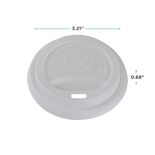Eco Products Compostable Coffee Cup Lids (800 Count)