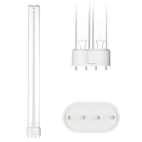 2 Pack 36 Watts UV Bulb 16.5 Inch Germicidal 2G111 Base UVC Replacement Light Bulb for HVAC Duct Air Purifier & Pond Clarifier (2 Count)